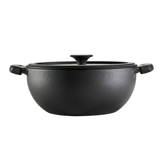 4.8 Qt Utsava Pre-Seasoned Cast Iron Kadai with Lid