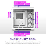 H9 Flow Dual-Chamber ATX Mid-Tower PC Gaming Case image 4