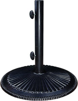50-pound classic market model sunshade stand (matte black coating) image 3