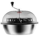 Leaf trimmer, 16-inch trimming bowl, manual flower branch trimmer, equipped with stainless steel blades for rotary trimming, transparent observation cover, foldable herb drying rack and handheld trimmer are all included. image 4