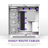 H9 Flow Dual-Chamber ATX Mid-Tower PC Gaming Case image 2