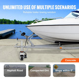 Electric trailer car, with a towing force of 5000 pounds, equipped with a 12-volt 350-watt trailer control wheel that can move at a speed of 22 feet per minute, featuring an adjustable height range from 12 inches to 24.8 inches, and equipped with 8-i image 2