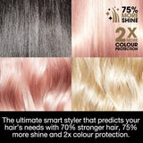 1-inch flat hair clip straightener, ceramic straightener, professional hair styling tool, suitable for strong hair texture, adding shine and protecting more hair color. image 2