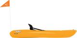 Pelican Solo EVO DLX - Kids Sit on top Kayak with Paddle and Decals - Mango - Twin Tunnel Hull with Swim up Deck - Lighweight & Durable image 3