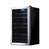 Beverage Refrigerator Cooler | 126 Cans Free Standing with Right Hinge Glass Door image 4