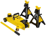 Hydraulic Utility Floor Jack & Stands Heavy Gauge Steel Frames image 2