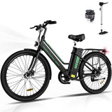 COLORWAY 26 in Electric Bike for Woman, 500W Powerful Motor, 36V 12AH Removable Battery E Bike,, Max. Speed 19.9MPH Electric Bicycle UL2849 image 3