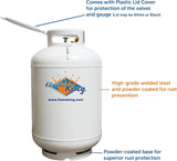 Flame King 420LB ASME Vertical Propane Tank, White image 3