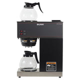 BUNN VPR-2GD 12-Cup Pourover Coffee Maker, Black, with Upper & Lower Warmers, 2 Glass Decanters, Commercial Use image 2