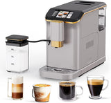 Full Automatic Espresso Machine with Built-In Grinder & Milk Frother - FTF Touchscreen Coffee Maker for Latte/Cappuccino, 20 Bar Pressur & 1.5L... image 3