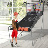 Foldable Indoor Basketball Arcade Game with 4 Balls Electronic Double Shot LED Scoring System for Kids Adults image 3