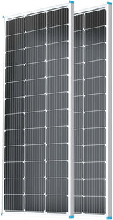 Solar Panel 100 Watt 12 Volt, High-Efficiency Monocrystalline PV Module Power Charger for RV Marine Rooftop Farm Battery and Other Off-Grid Applications, RNG-100D-SS, Single 100W image 2