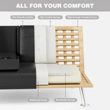 Modern Convertible Folding Futon Sofa Bed image 2