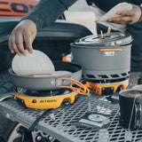 Backpack camping cooking equipment system, including camping cookware, suitable for backpacking and camping use. image 3