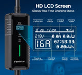 Level 2 & Level 1 EV Charger, 16Amp 110-240V Portable J1772 Electric Car Charger with Adjustable Amp Delayed Timer 25ft Long Cord image 4