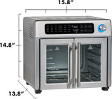 Emeril Lagasse 26 QT Extra Large Air Fryer, Convection Toaster Oven with French Doors, Stainless Steel image 2