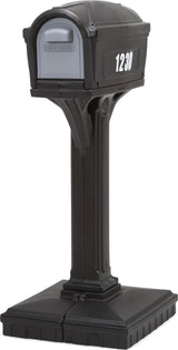 Classic Black Plastic Mailbox image 3
