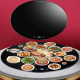 23/31/34in Insulation Glass Lazy Susan for Dining Table - Turntable Centerpiece, Silent/Smooth/Not Easy to Dump (Size: 88cm/34in)