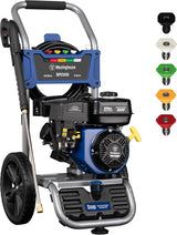 WPX3400 Gas Pressure Washer, 3400 PSI and 2.6 Max GPM, Onboard Soap Tank, Spray Gun and Wand, 5 Nozzle Set, for Cars/Fences/Driveways/Homes/Patios/Furniture
