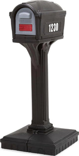 Classic Black Plastic Mailbox image 2