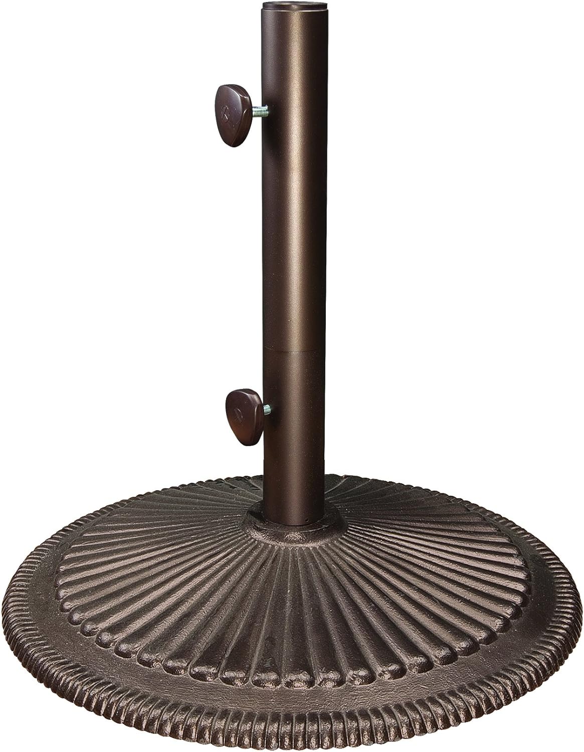 50-pound classic market model sunshade stand (matte black coating)