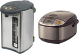 Water heater and hot water dispenser, capacity 135 ounces, stainless steel gray