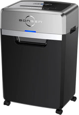 Heavy Duty Paper Shredder, 24-Sheet Cross-Cut Shredder, 40-Min Continuous Running Time, Commercial Grade Shredder for Office, 9-Gallon Big Basket, 55dB Super Quiet, P-4 High Security (S3105)