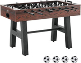 Foldable flyball table, standard size (42/48/55 inches), brown, made of plastic, metal and wood, suitable for two people to play flyball games, suitable for game room. image 4