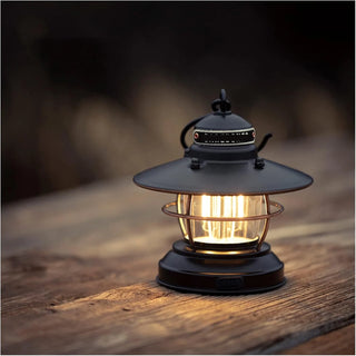 Outdoor vintage camping lamp, camping hanging tent lamp, portable lamp, LED lighting, emergency camping lamp, team hiking lamp, essential item for power outage camping.