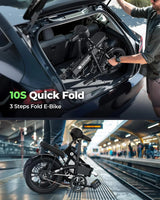 Electric Bike for Adults 500W Motor, 20 mph Folding Ebike, 14"/16"/20" Adults Electric Bicycles with Smart Uphill, 280.8Wh Battery, 25 Miles PAS Range, Mini E Bikes for Adults and Teens-isinwheel image 3