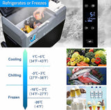 Protable Car Refridgerator, 32Qt Car Freezer with APP Control, 12V Cooler Freezer for Camping, Picnic, Hiking, RV, Boat image 2