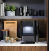 Countertop Nugget Ice Maker | Ice Machine with WiFi Connectivity | Smart Home Kitchen Essentials | Black Stainless image 3