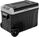 EUHOMY 12 Volt Refrigerator, 37QT(35L) Electric Cooler, Portable Freezer 12V/24V DC 110-240V AC, 12V Fridge -4--~68--, 12V Cooler with Wheels & 2 Baskets for Travel, Truck, Boat, Camping image 2