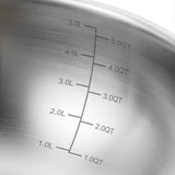 6 Qt Utsava Tri-Ply Clad Stainless Steel Covered Kadai image 8