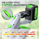 Leaf Blower, 900,000 RPM, 2 x 4.0Ah Batteries & Charger, Handheld Leaf Blowers for Lawn Care, 5 Speed Mode, Portable Lightweight Grass Blower for Yard, Patio Use image 3