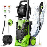 Electric Pressure Washer, 3800PSI 2.6 GPM Power Washer Machine with Hose Reel,4 Quick Connect Nozzles, Foam Cannon, for Cars, Patios, and Floor... image 3