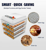 Egg Incubator - Egg Incubator with Automatic Egg Turning and Humidity Control,Large Poultry Hatcher for Chickens Birds Ducks (176 Eggs) image 3