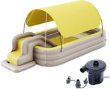 Ergocar Inflatable Swimming Pool with Water Slide, Inflatable Slide Water Pool with Awning, Inflatable Mega Bouncy Castle Water Park, Swim Centre Pools for Backyard, Garden, Summer Water Party image 2