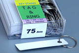 Metal key rack, equipped with 75 metal hooks fixed by bolts image 3