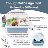 Mighty Sink Portable Sink: Patented Wash Station with Electronic Faucet | 2 Gallons | Easy Setup | Indoor & Outdoor Use | Ideal for Dishwashing, Camping Hygiene, Gardening, Pottery & More image 3