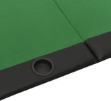 Poker and game table - 10-person foldable poker table - Green - 206x106x75 cm, 32 kg - Green image 2