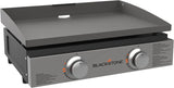 Blackstone 1666 22” Tabletop Griddle with Stainless Steel Faceplate, Powder Coated Steel, Black