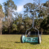Mower Company 1725-16GC 16-inch 7-blade reel mower with grass debris collection device, designed specifically for lawns, green model image 4