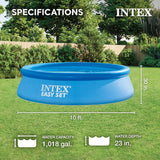 28167EH Easy Set Inflatable Swimming Pool Set: 15ft x 48in – Includes 1000 GPH Cartridge Filter Pump – Removable Ladder – Pool Cover – Ground Cloth image 4