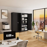 Atripark Metal Storage Cabinet with Lock, 72" Lockable Garage Tool Cabinet with Doors image 2