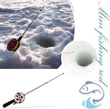 Ponds Pole Outdoor Sport Fishing Winter Ice Fishing Rod Mini Accessories for Outdoor Fishing Portable Supply (Size : 52CM) image 3