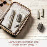 Powerful hair dryer and multi-functional styling tool, featuring automatic hair curler, paddle brush, oval brush, concentrator accessory and stones. image 3