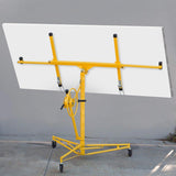 Drywall Lift 11' Yellow Rolling Sheetrock Panel Hoist Jack image 3