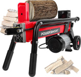 Electric Log Splitter 7-Ton - Efficient Wood Splitter with 3500 Motor Speed, 15 Amp, Horizontal Full Beam Design and Steel Wedge for Firewood & Kindling Cutting image 2