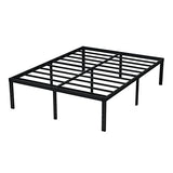 EMODA Queen Bed Frame No Box Spring Needed 18 Inch Heavy Duty Metal Tall Platform Bed Frame image 2